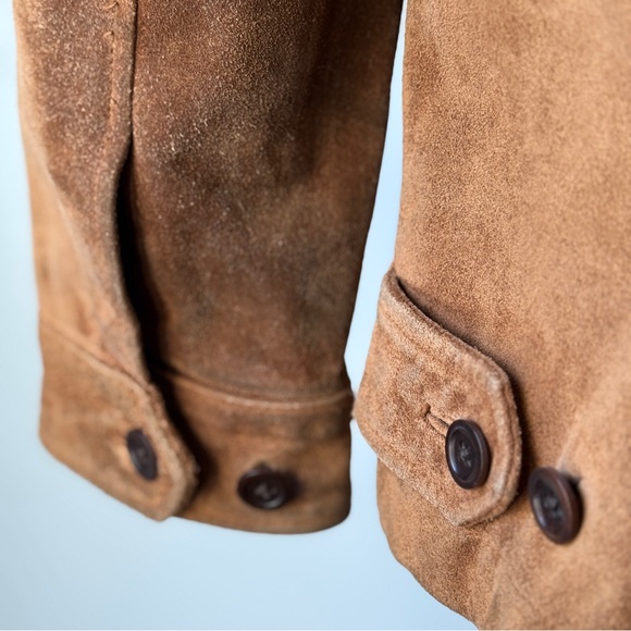 Men’s small Banana Republic cognac suede jacket - Picture 7 of 13